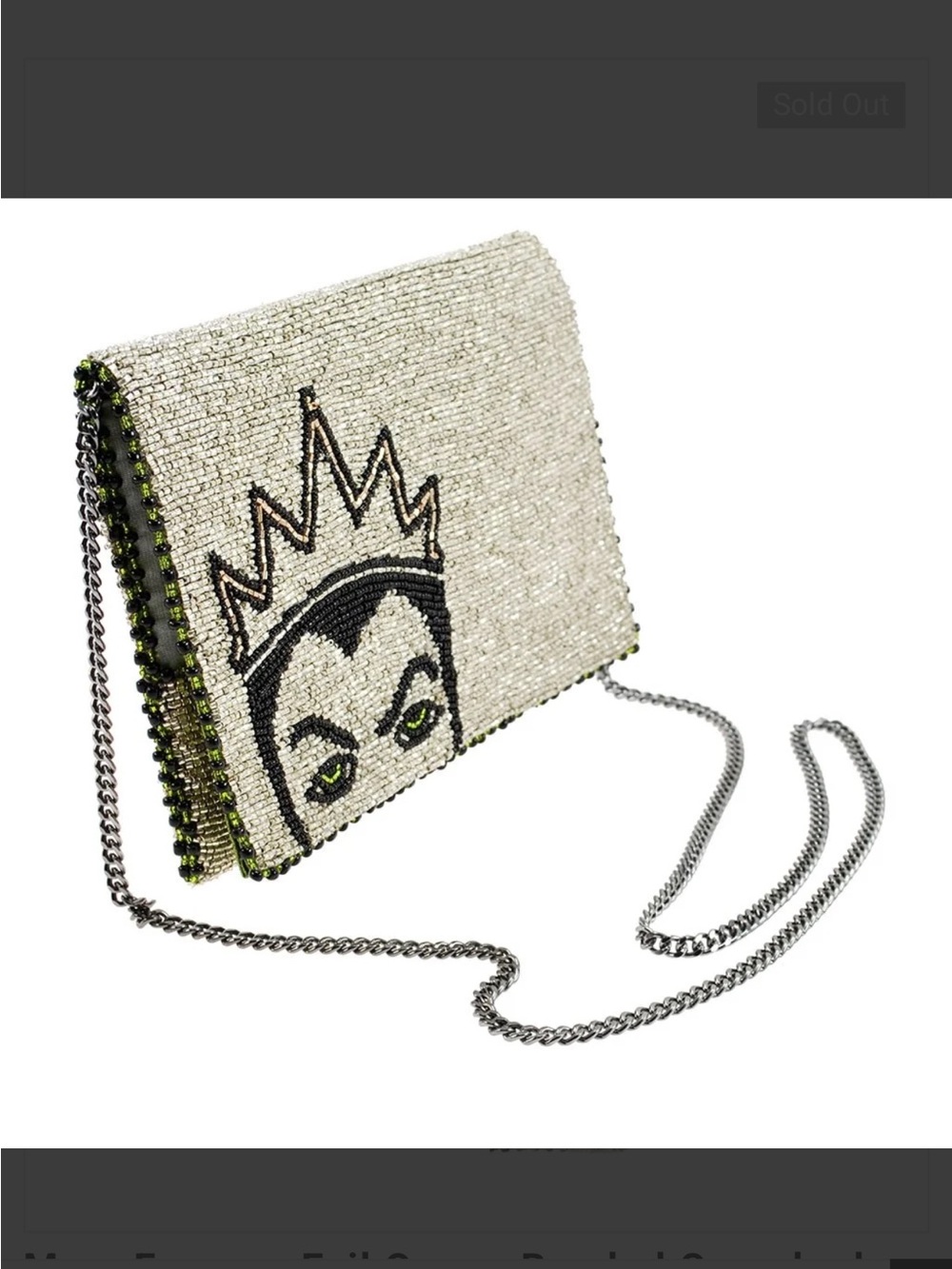 Disney Mary Frances Evil Queen Beaded Crossbody Clutch Disney Snow White